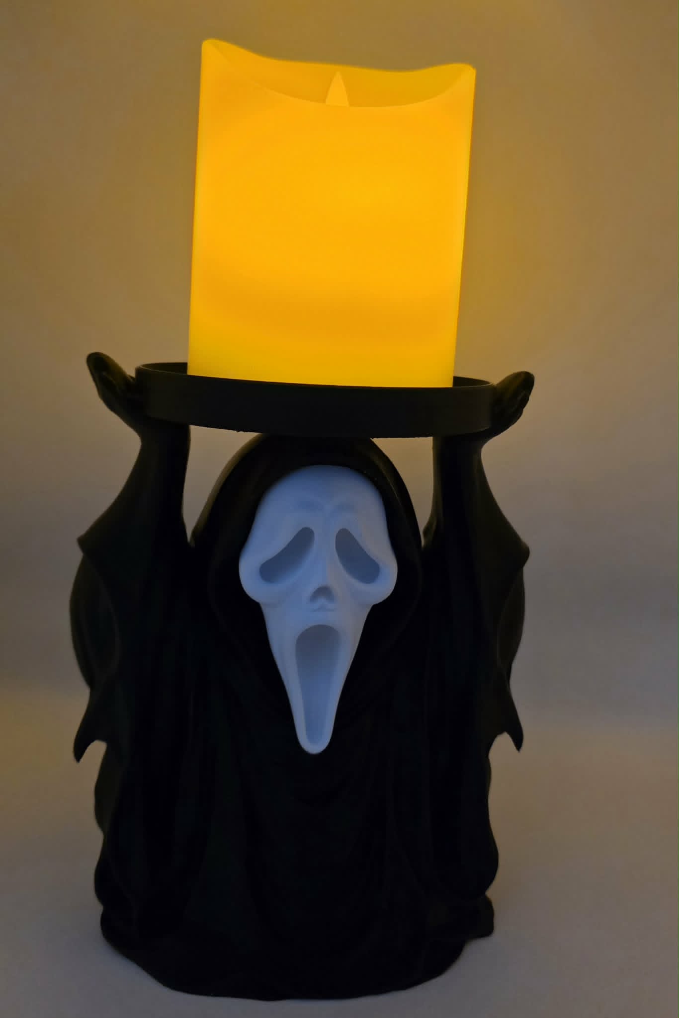 3D Ghost Face Candle Holder
