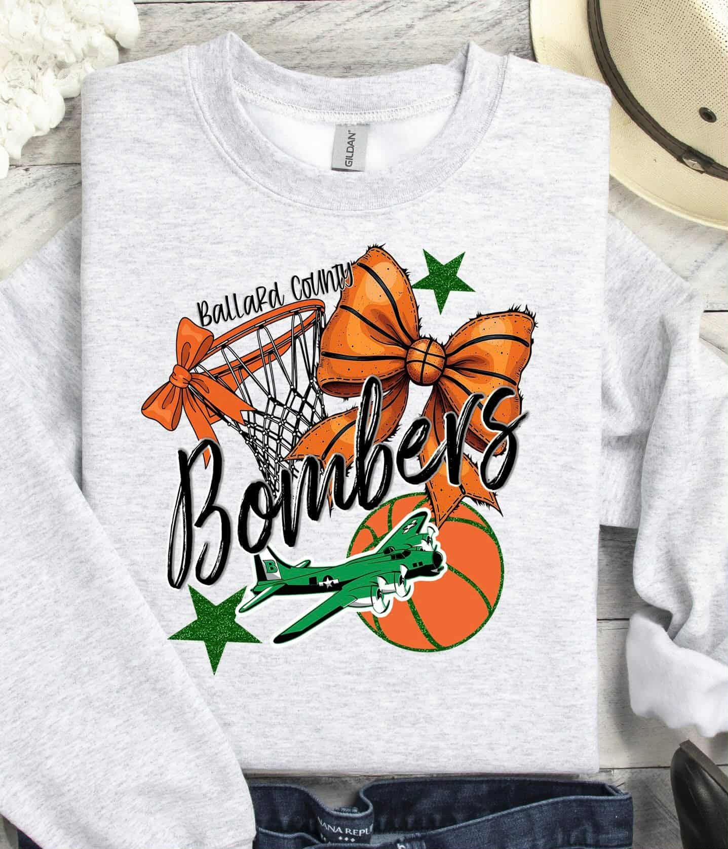 School Basketball Bow Shirt