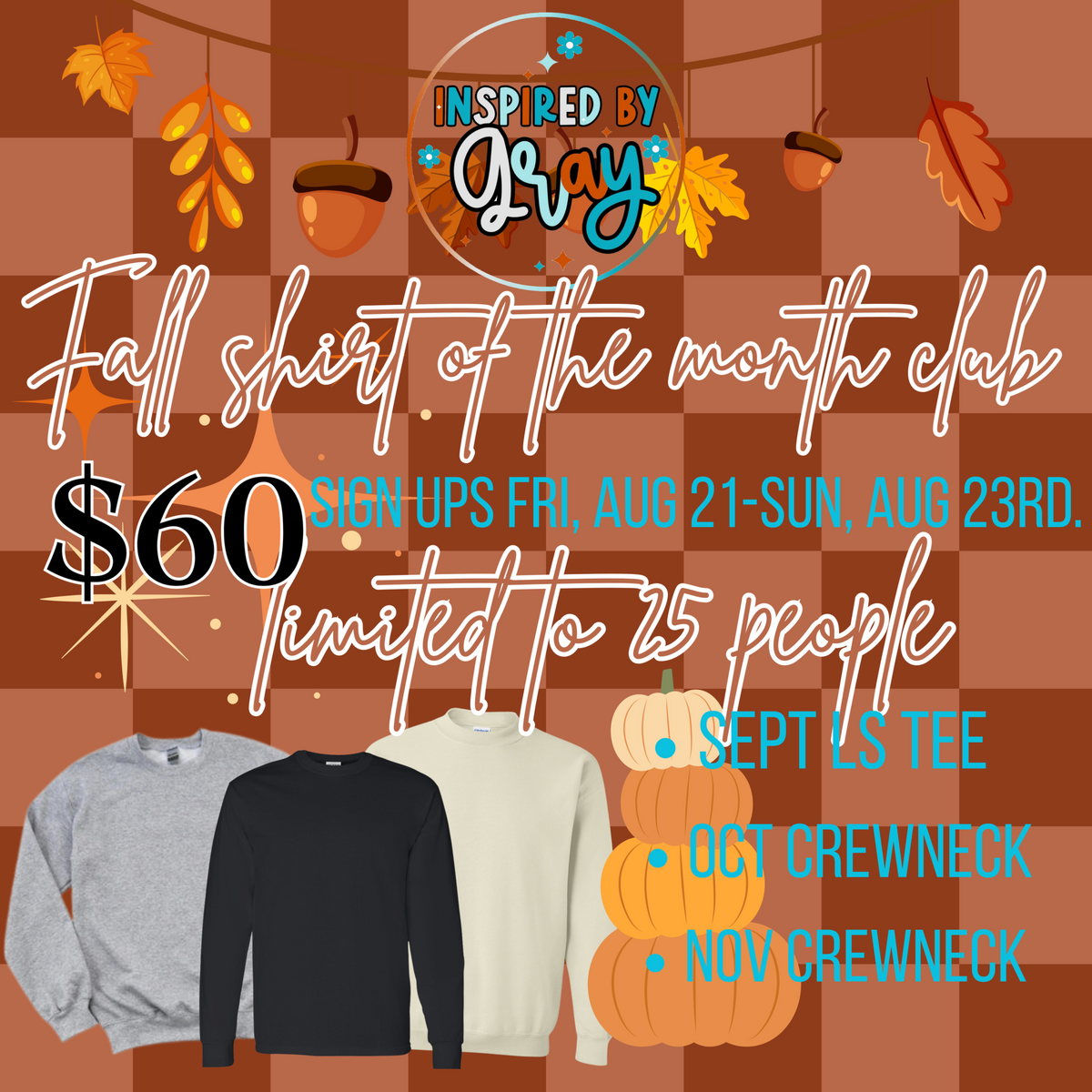 Inspired by Gray Fall T-Shirt Club!