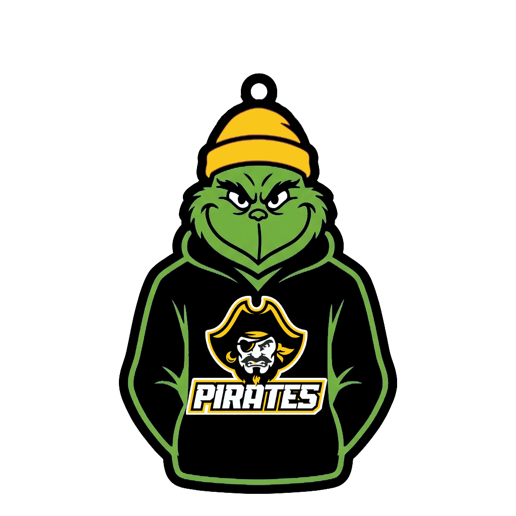 Heath Pirates Grinch Ornament-McCracken Schools