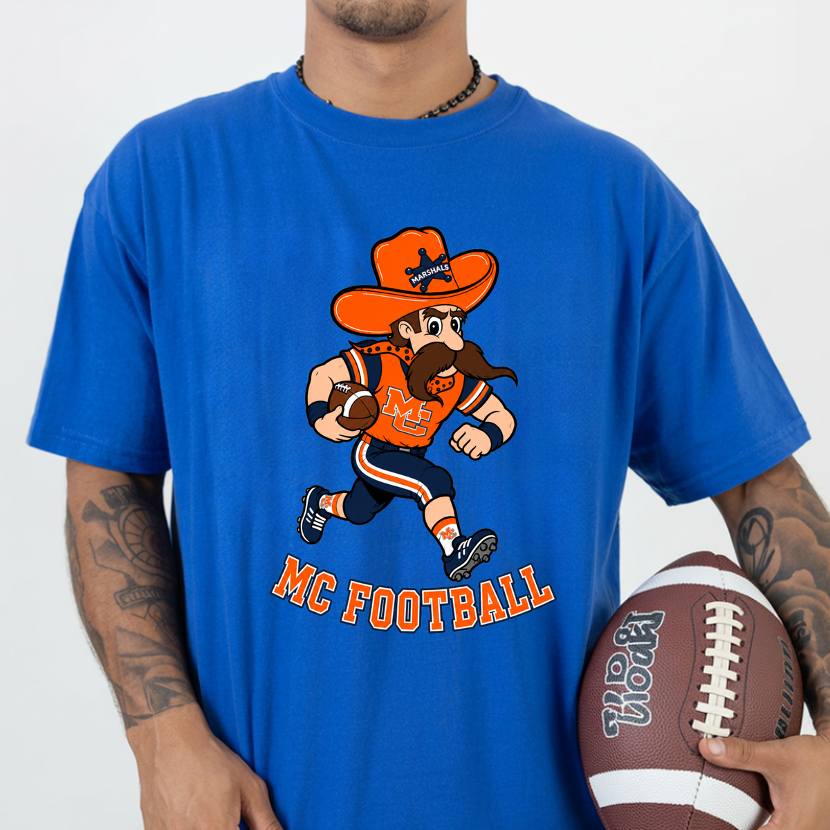 Marshall County Marshal Man Football Shirt
