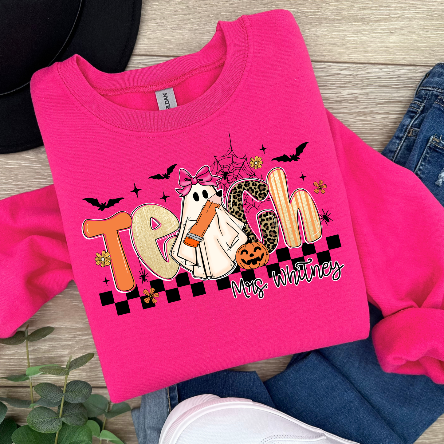 Personalized Teacher Halloween Shirt