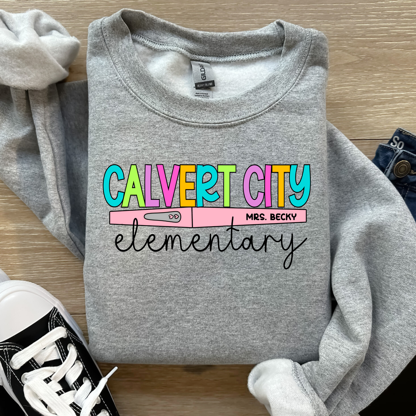 Personalized Calvert Elementary Teacher Shirt