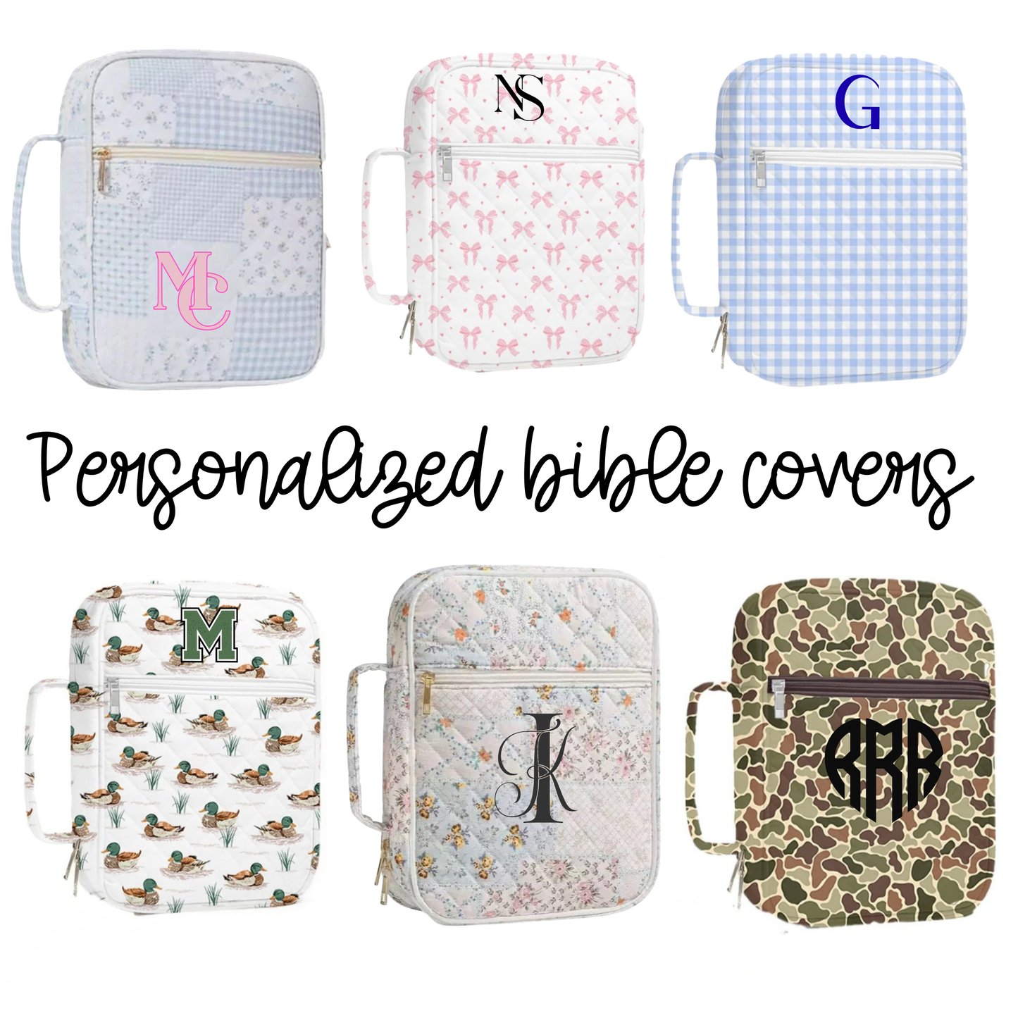 Embroidered Bible Bag