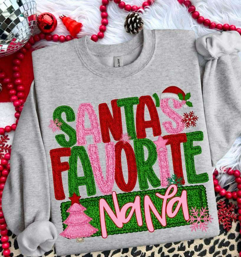 Personalized Santa's Favorite Shirt