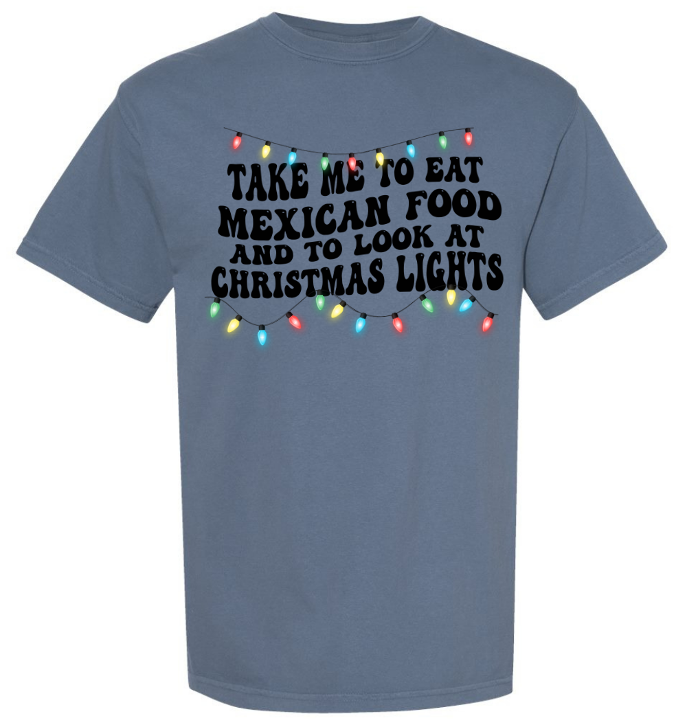 Mexican Food and Christmas Lights Sweatshirt