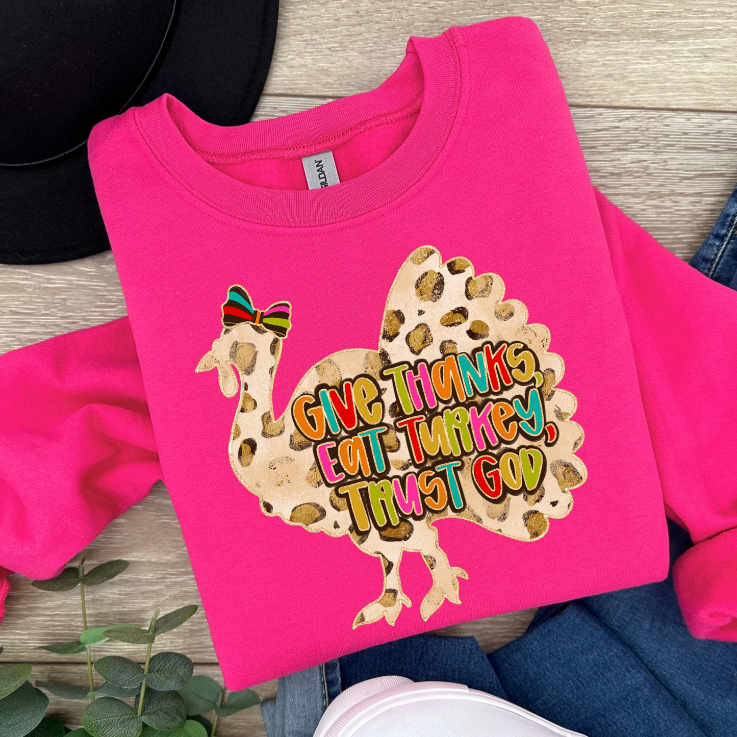 Give Thanks, Eat Turkey, Trust God Shirt