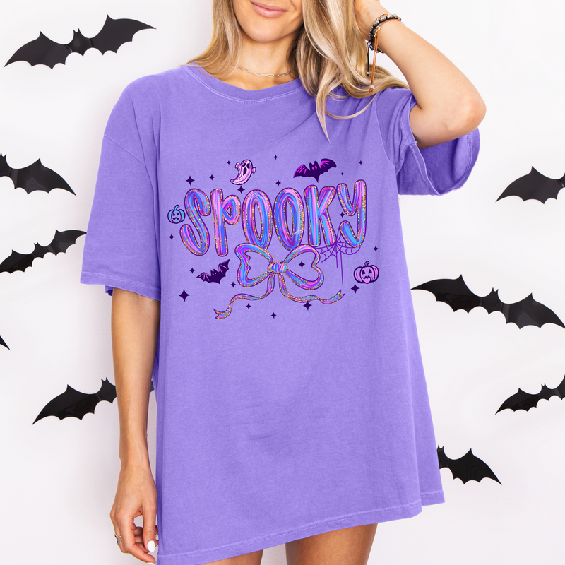 Spooky Bow Comfort Colors