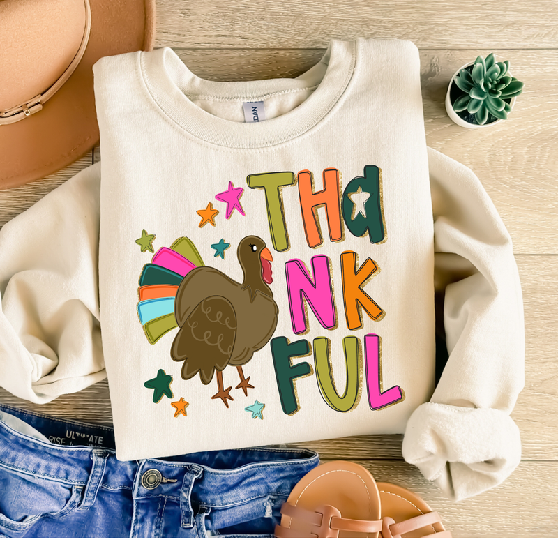 Thankful Turkey Thanksgiving Shirt