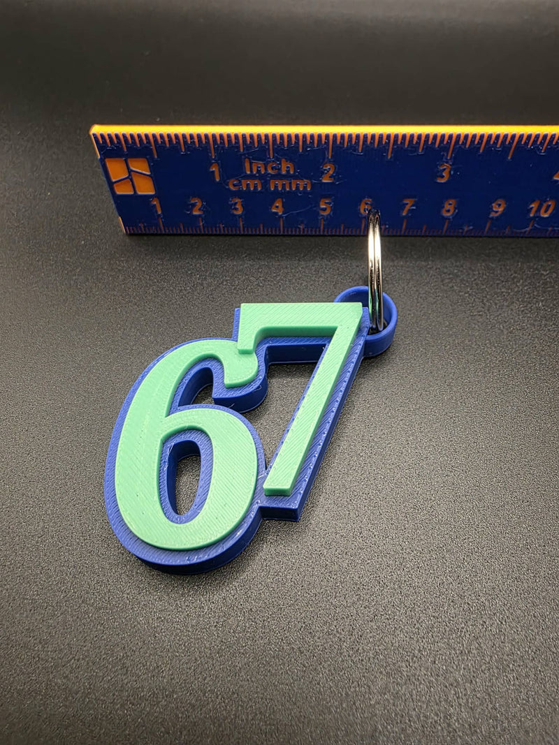 Six Seven Keychain