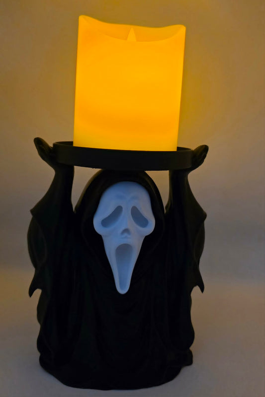 3D Ghost Face Candle Holder