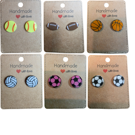 Sports Earring Studs
