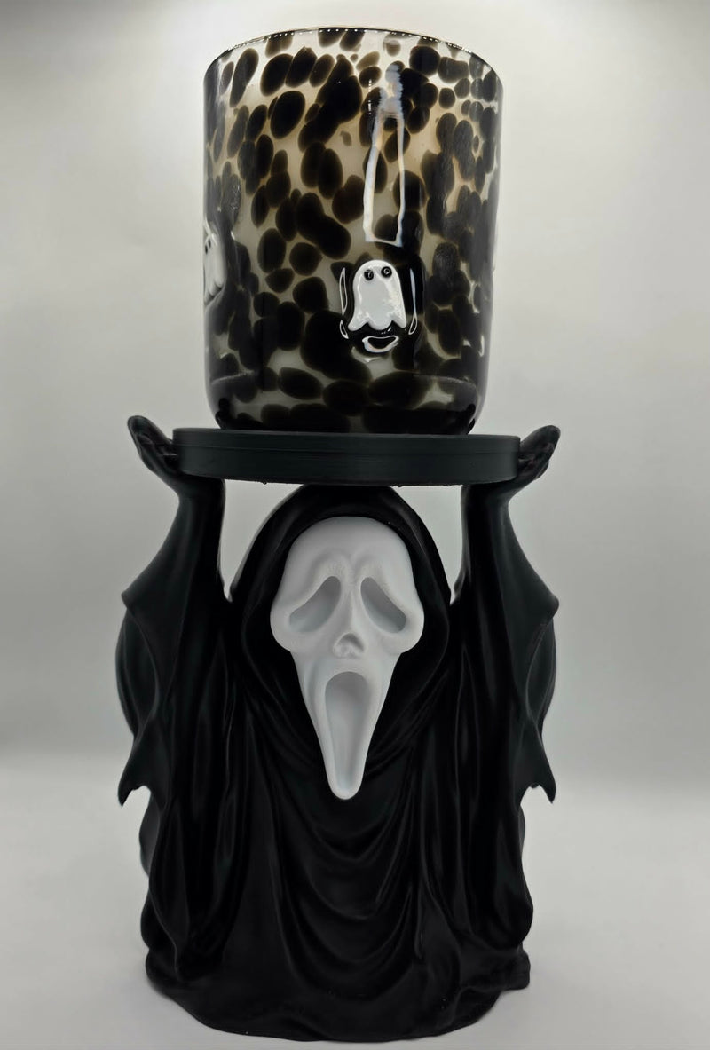 3D Ghost Face Candle Holder