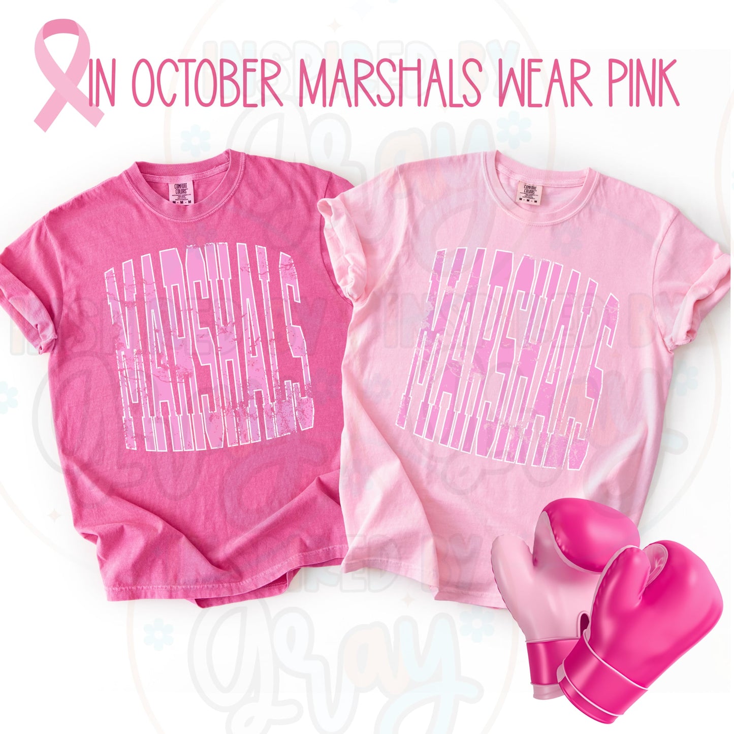 Marshals Pink Cancer Awareness Shirt