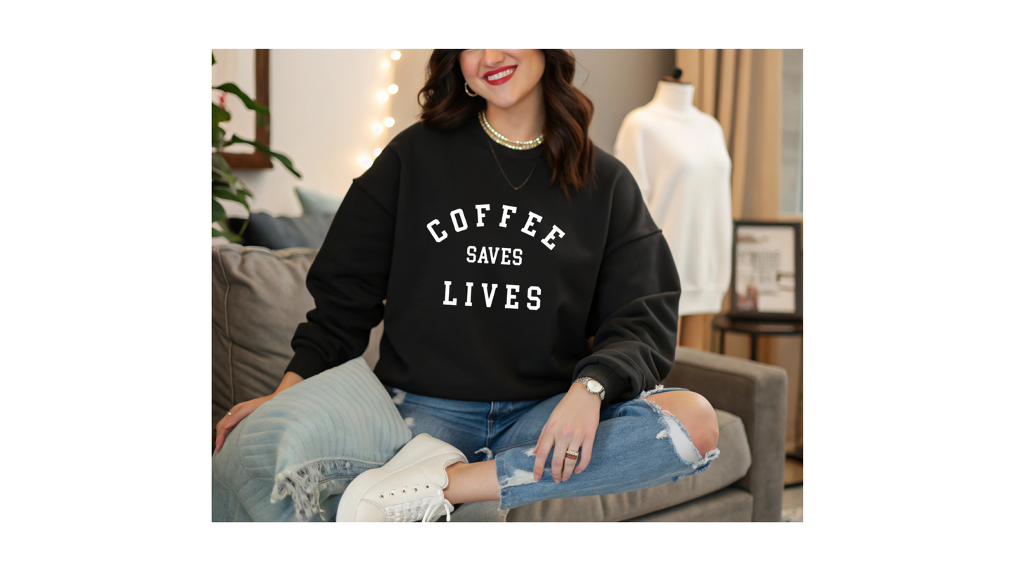 Coffee Saves Lives Sweatshirt