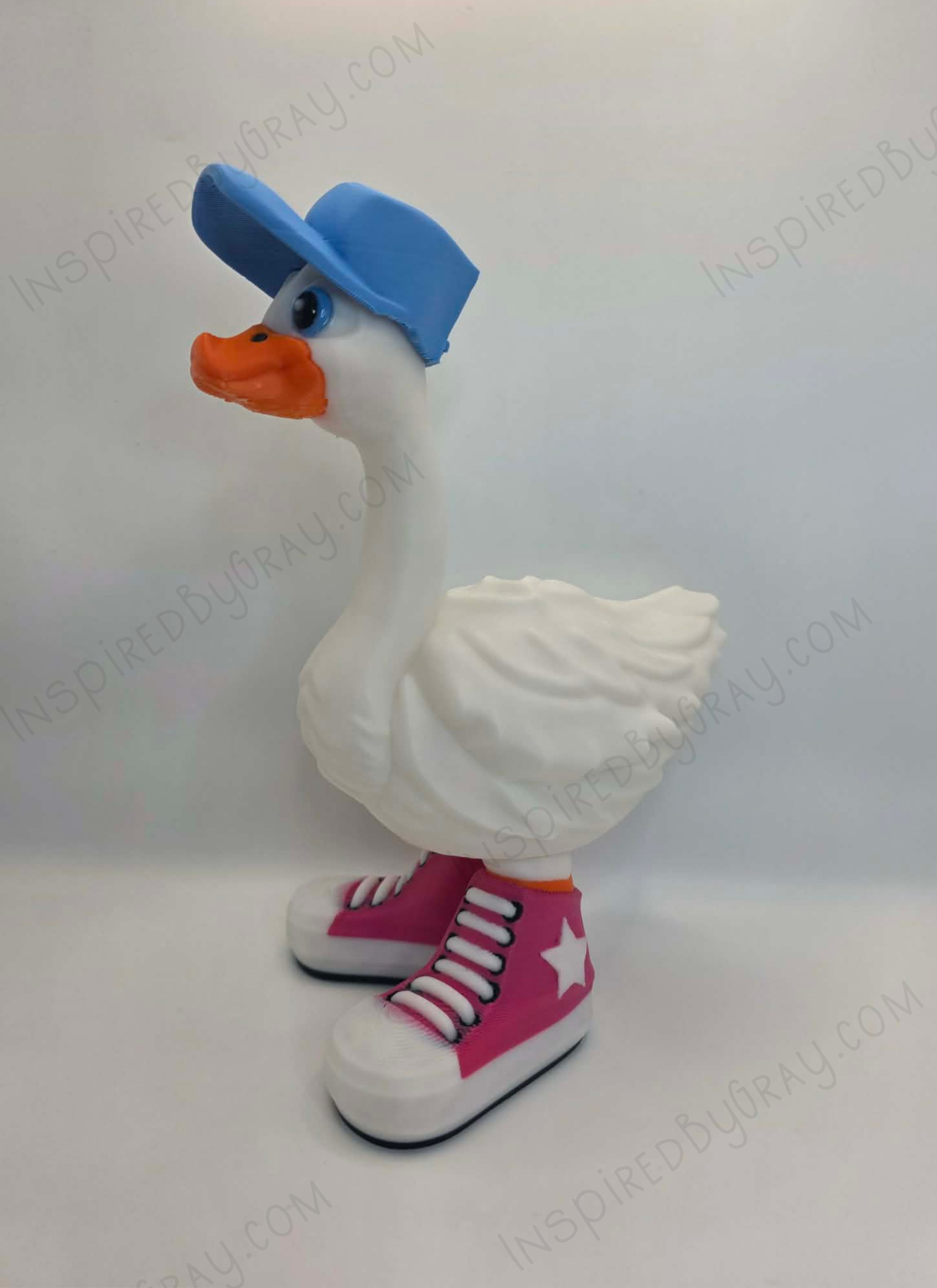 Desk Goose Converse Shoes and Hat 3D Printed