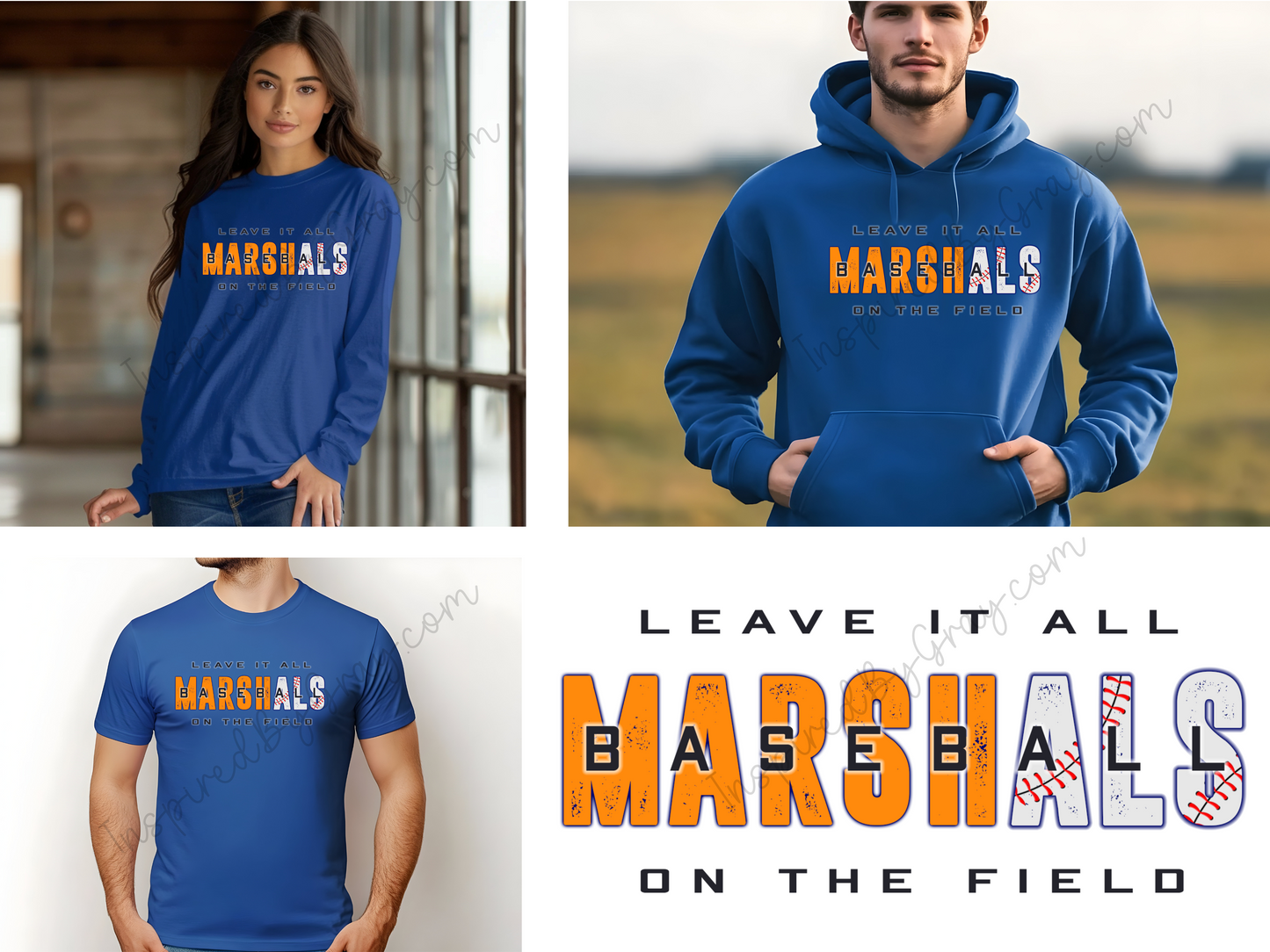 Marshals "Leave it all on the Field" Hoodie/Sweatshirt/Long Sleeve/T-Shirt