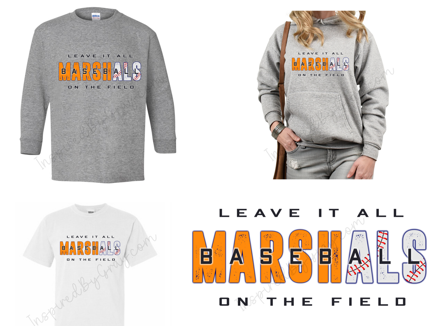 Marshals "Leave it all on the Field" Hoodie/Sweatshirt/Long Sleeve/T-Shirt