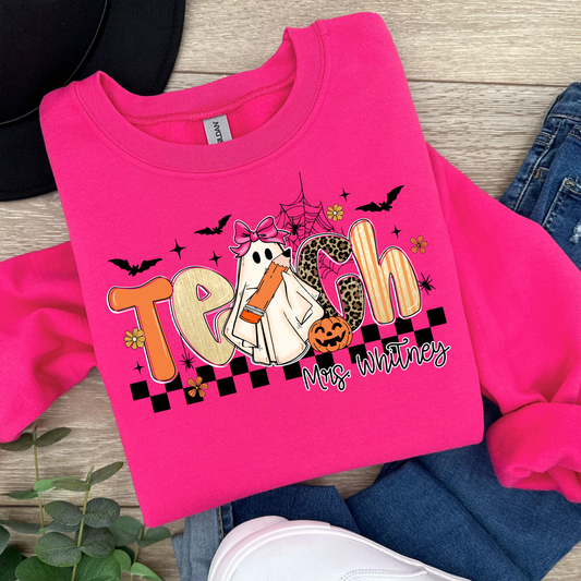 Personalized Teacher Halloween Shirt