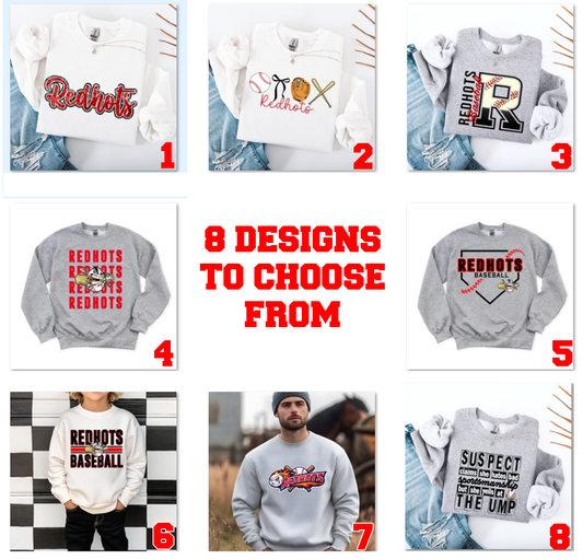 Redhots Baseball Fundraiser Shirt