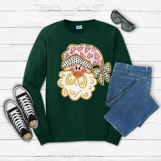 Yarn Tree Cake Santa