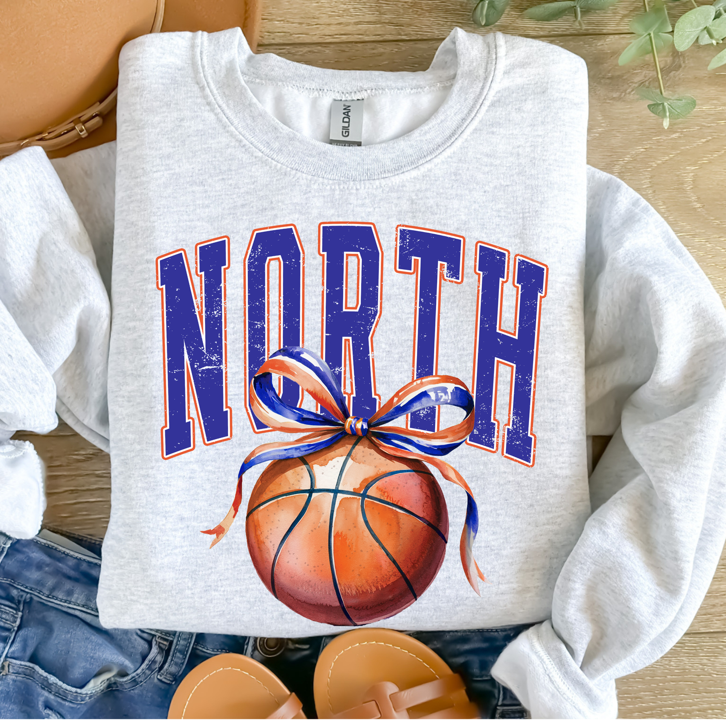 North/South/Marshals Basketball Bow Shirt