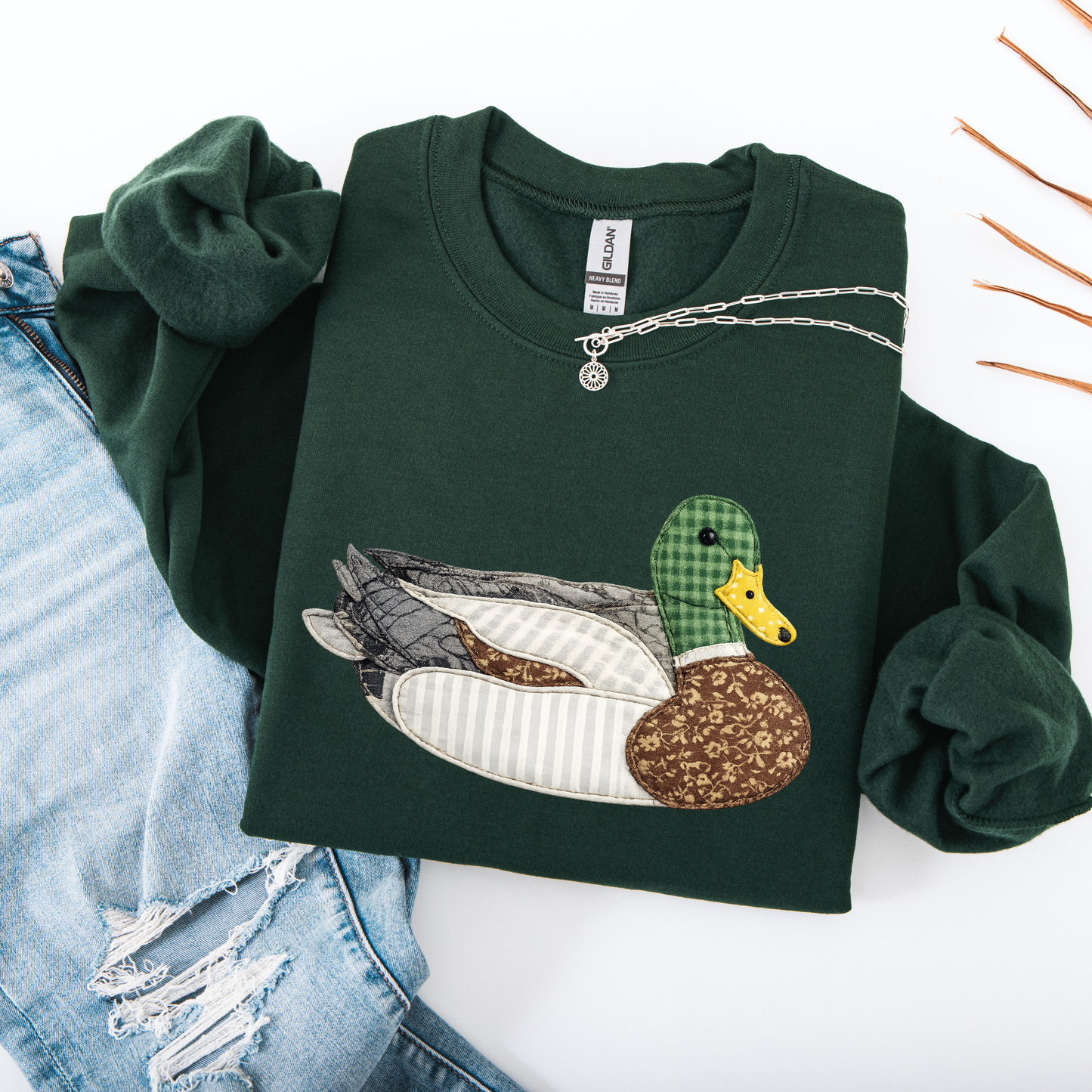 Quilted Look Duck Shirt