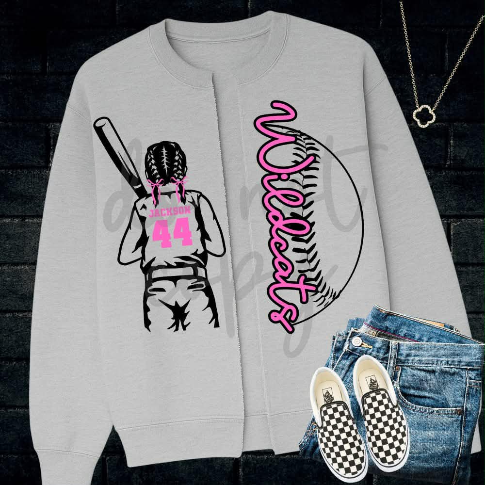 Customizable Baseball/Softball Split Sweatshirt