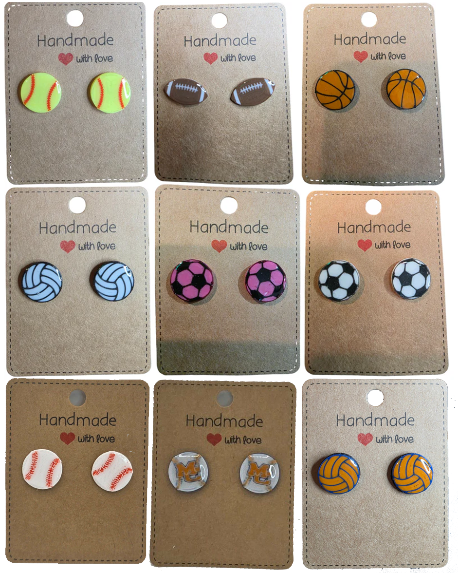 Sports Earring Studs