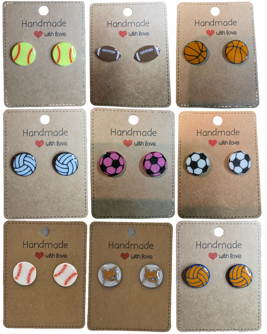 Sports Earring Studs