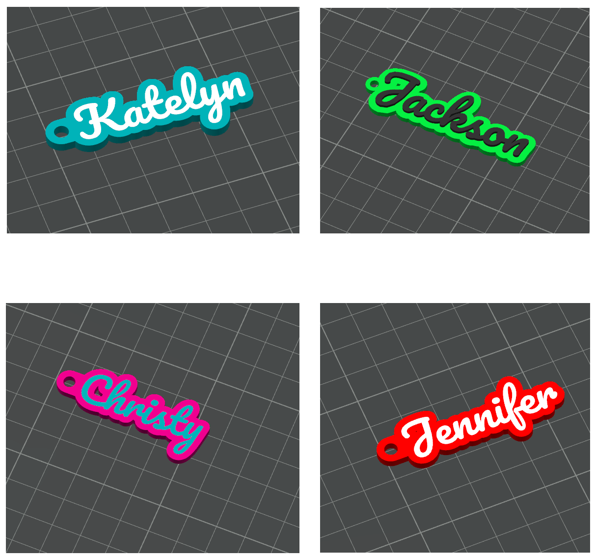 Personalized Name Keychain