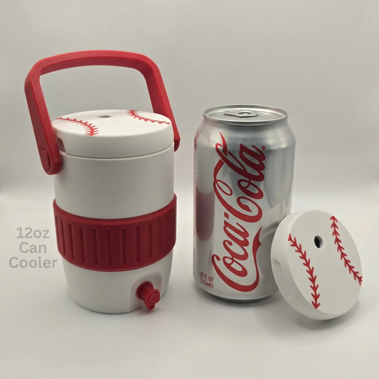 12oz Regular Can Koozie 3D Printed -Baseball Edition