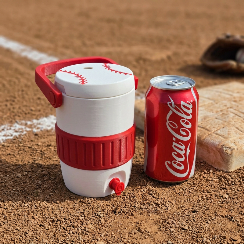 12oz Regular Can Koozie 3D Printed -Baseball Edition