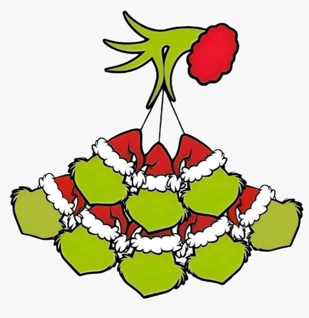 Personalized Grinchy Family Ornament