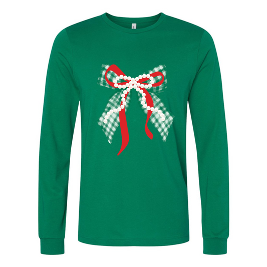 Preppy Bow Bella Canvas Shirt