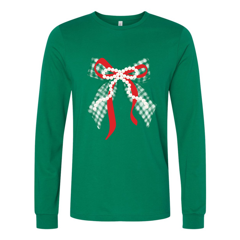 Preppy Bow Bella Canvas Shirt