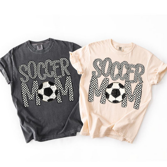 Checkered Soccer Mom Shirt