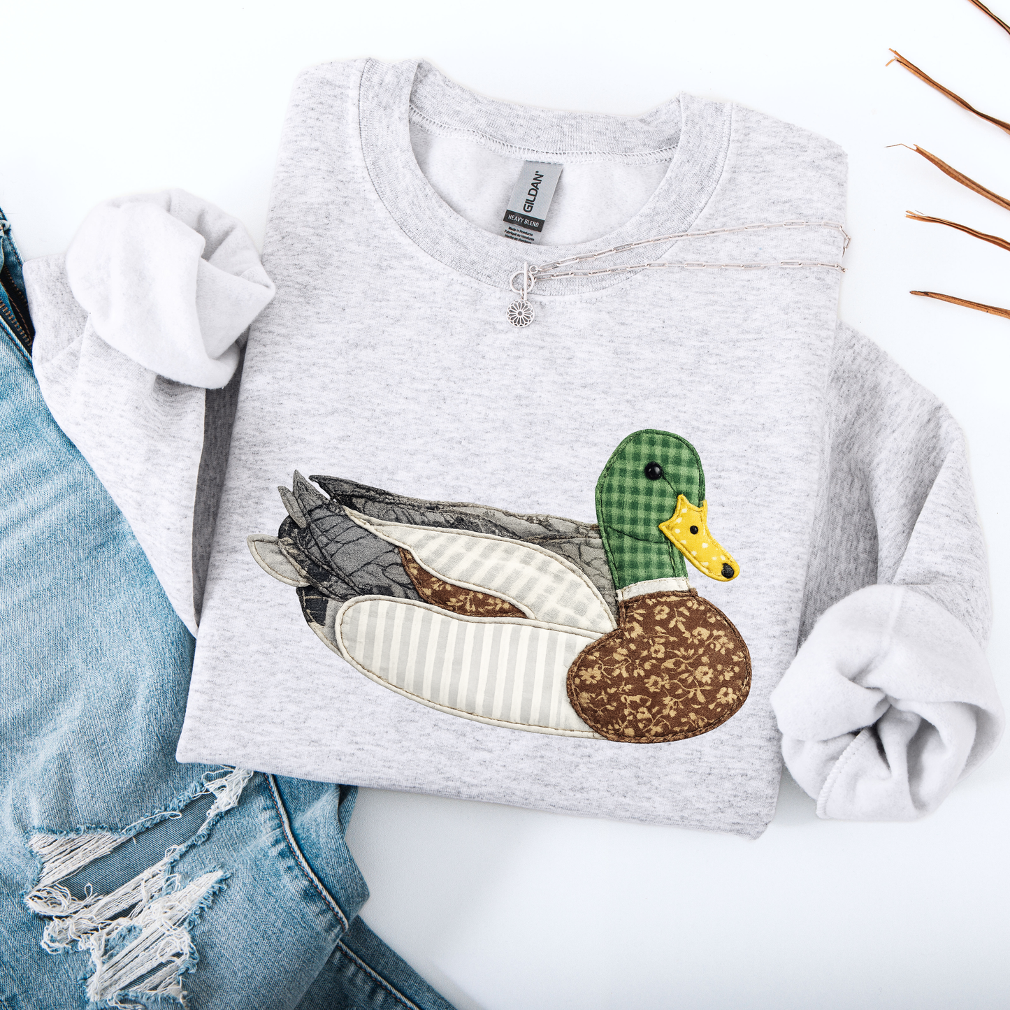 Quilted Look Duck Shirt