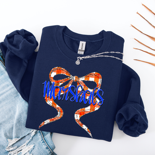 Marshals Checkered Bow Shirt