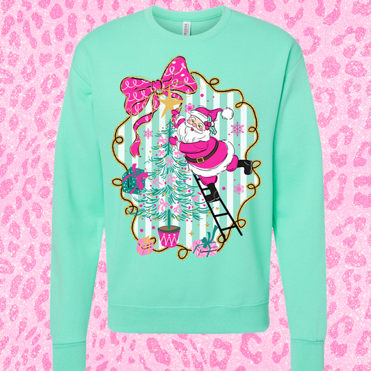 Whimsy Bow Frame Santa Shirt