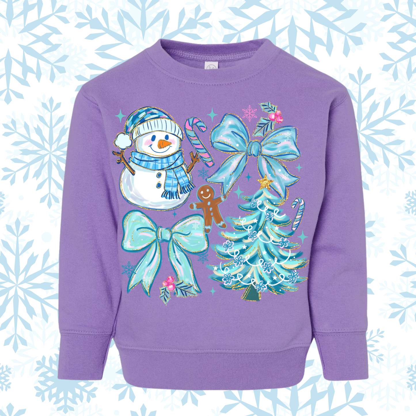 Snowman Coquette Toddler Shirt